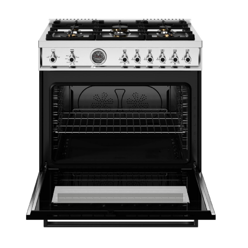 Estufa Professional Series 36", Negro, Bertazzoni 