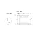 Estufa Professional Series 36", Negro, Bertazzoni 
