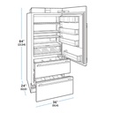 Refrigerador Alto con Dispensador Interno 36",Sub-Zero 