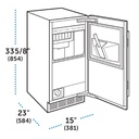 Maquina de Hielos para Exterior 15", Sub-Zero 