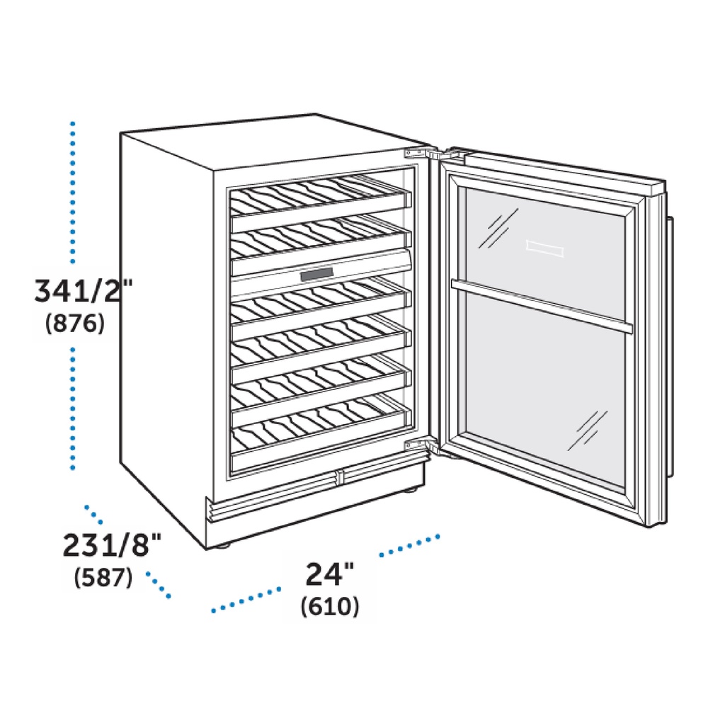 Conservador de vino 24", Sub-Zero 