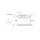 Estufa 48" Master Series, Acero Versión LP, Bertazzoni 