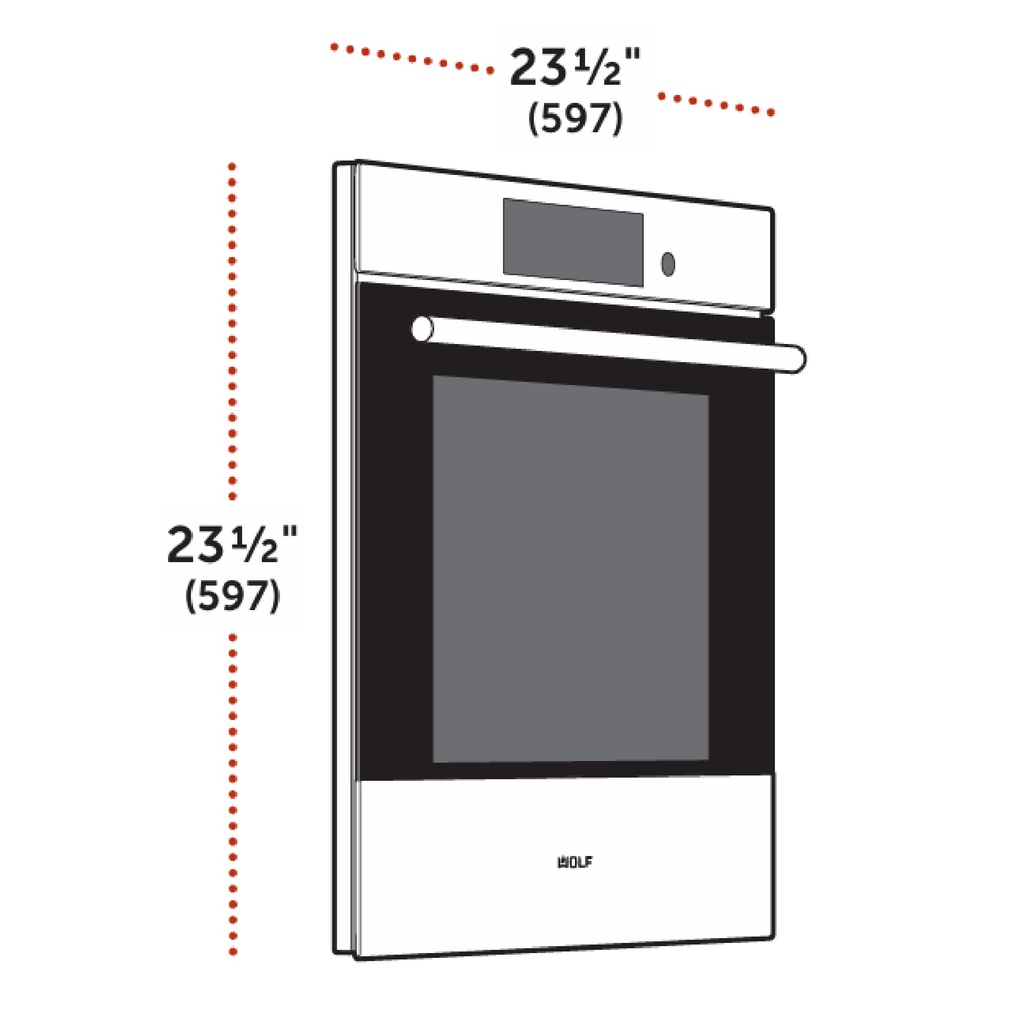 Horno Sencillo, Transicional Series E 24", Wolf 