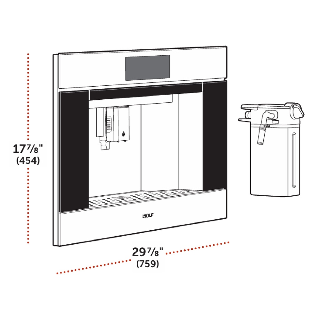 Cafetera Transicional 30" Serie E, Wolf 