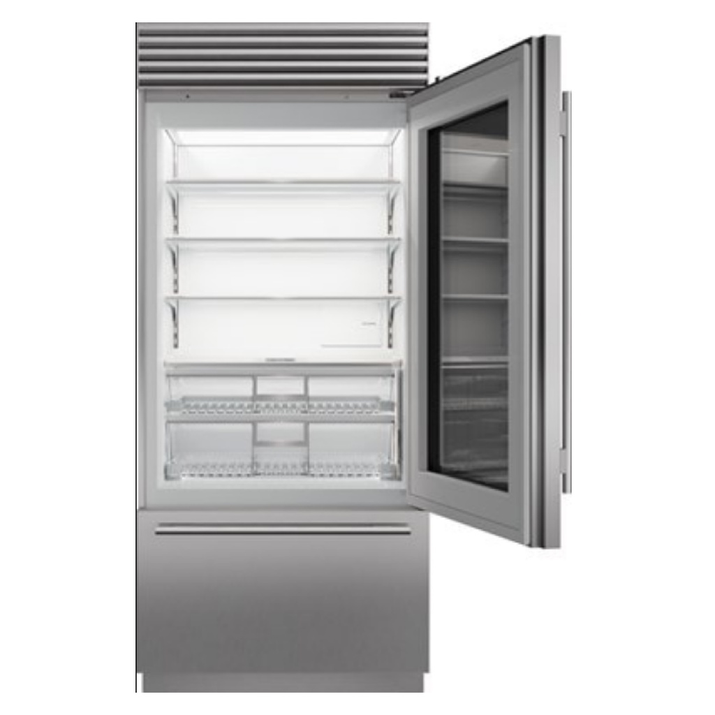 Refrigerador/Congelador con Puerta de Vidrio Empotrable 36", Sub-Zero 