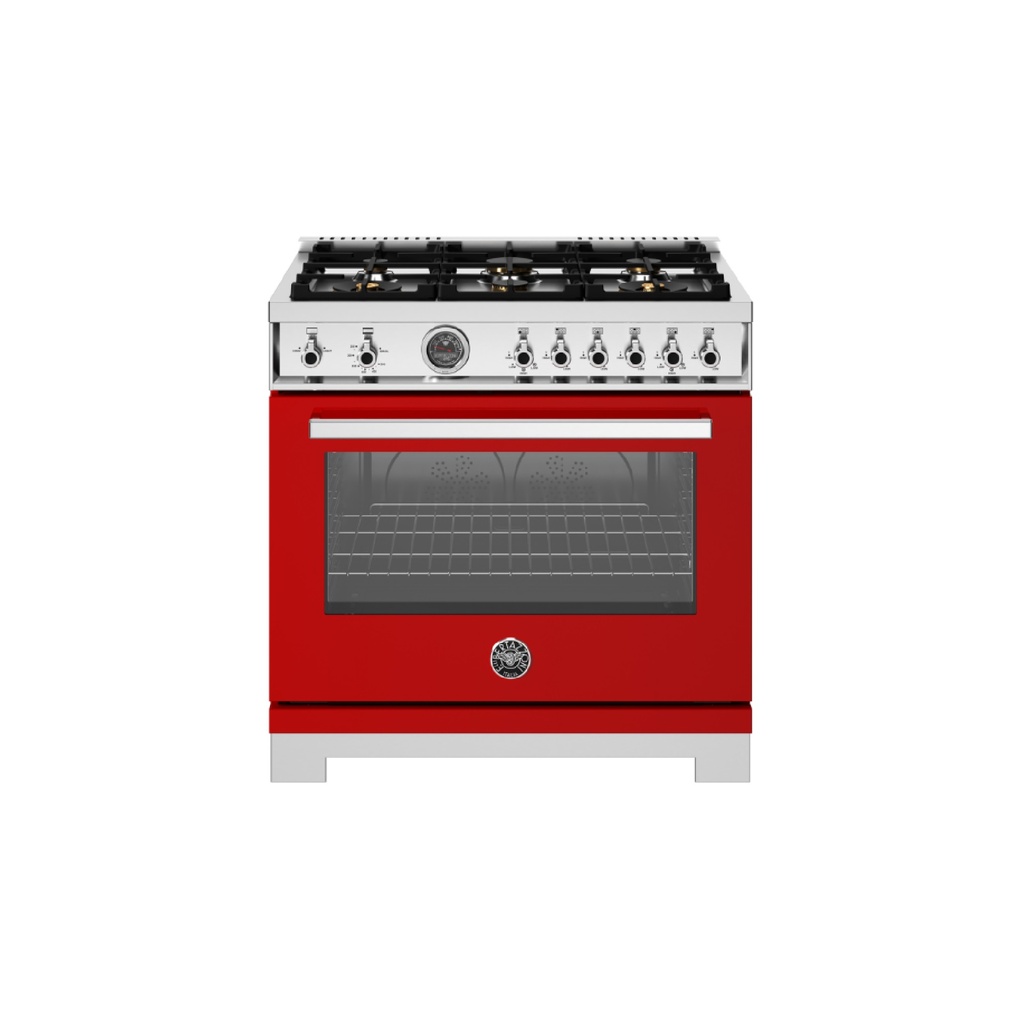 Estufa Professional Series 36", Rojo, Bertazzoni 