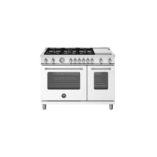 [MAS486GGASBIV] Estufa 48" Master Series, Blanco, Bertazzoni 