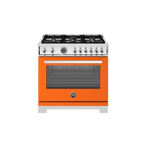 [PRO366BCFGMART] Estufa Professional Series 36", Naranja, Bertazzoni 