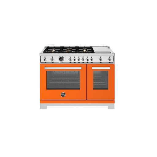 [PRO486BTFGMART] Estufa 48" Professional Series, Naranja, Bertazzoni 